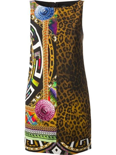 versace maglia aperta leopardo|versace dresses for women.